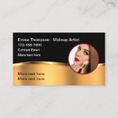 上品な美しいメイクアップアーティストの名刺 名刺 (正面)