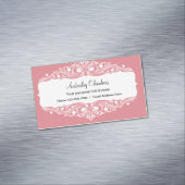 上品な美容師美しいファッション マグネット名刺 (インサイチュ)