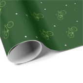 上品な自転車パターン ラッピングペーパー (ロールコーナー)