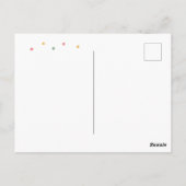 上品な花のギフトまたは親切なお礼のポストカード ポストカード (裏面)