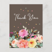 上品な花のギフトまたは親切なお礼のポストカード ポストカード (正面)