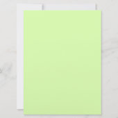 上品な花のデザイン（青緑黄色） セーブザデート (裏面)