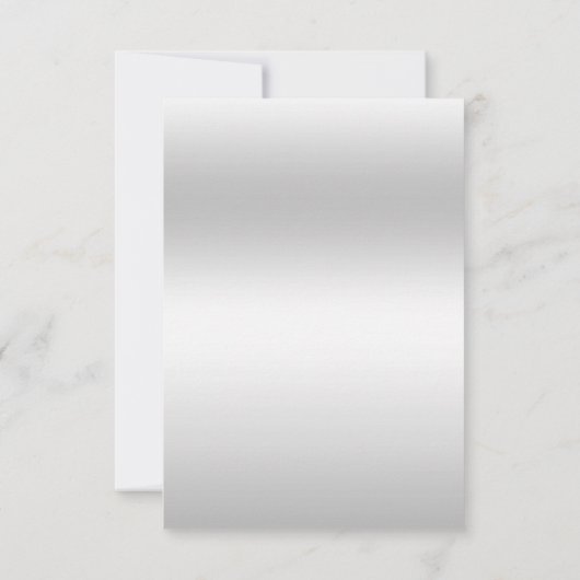 上品な花の宝石、シルバーフレームの結婚式メニュー RSVP (裏面)