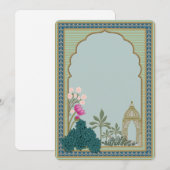 上品な花園のアーチのクラシックな招待状 招待状 (正面/裏面)