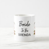 上品な花嫁の茶会 ブライダルシャワーデザイン コーヒーマグカップ (中央)