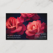 上品な花屋 名刺 (裏面)