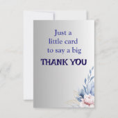上品な花柄の感謝カード（名入れ対応）

この美しくデザインされた感謝カードで、スタイリッシュに感謝の サンキューカード (正面)