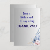 上品な花柄の感謝カード（名入れ対応）

この美しくデザインされた感謝カードで、スタイリッシュに感謝の サンキューカード (正面/裏面)