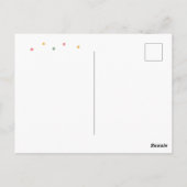 上品な花柄の感謝カード 親切な行為へのお礼に ポストカード (裏面)