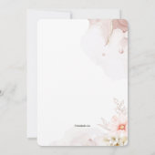 上品な花柄の招待状 招待状 (裏面)