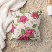 上品な花柄 クッション (ブランケット)