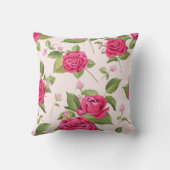 上品な花柄 クッション (裏面)