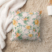 上品な花柄 クッション (ブランケット)