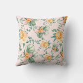 上品な花柄 クッション (裏面)