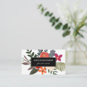 上品な花花束のプロフェッショナル 名刺 (スタンド正面)