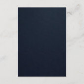 上品な華美ペイズリーアイボリー金ゴールドウェディングRSVP エンクロージャーカード (裏面)