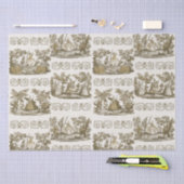 上品な華美ヴィンテージパストラルダンスベージュ 薄葉紙 (クラフト)