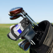 上品な薄いブルーラインアメリカ国旗の警官の妻 ゴルフヘッドカバー (インサイチュ)