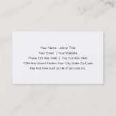 上品な薬学の名刺 名刺 (裏面)