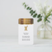 上品な薬学の名刺 名刺 (スタンド正面)