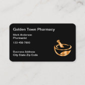 上品な薬局と薬剤師 名刺 (正面)