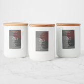 上品な製品の包装ラベルダークグレーブルゴーニュ フードラベル (ボトル)