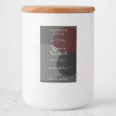 上品な製品の包装ラベルダークグレーブルゴーニュ フードラベル (正面)