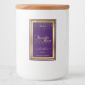 上品な製品パッケージラベル紫と金ゴールド フードラベル (正面)