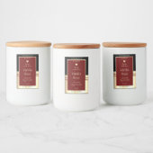 上品な製品ラベルブラックブラックブルゴーニュ金ゴールド フードラベル (ボトル)