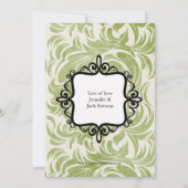 上品な誕生の発表の写真カード 案内状 (裏面)