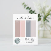 上品な赤面グ結婚レイの色PalettPaper Sheet (スタンド正面)