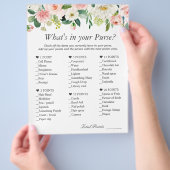 上品な赤面ピンクのフローラあなたの財布のゲームに何が チラシ (手)