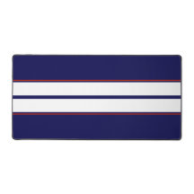 上品な赤、白、青のレーシングストライプ