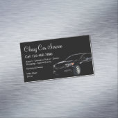 上品な車のサービスまたはUberドライバ マグネット名刺 (インサイチュ)