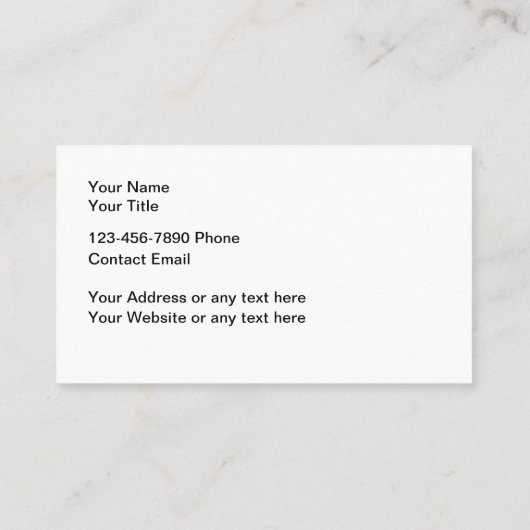 上品な車のテーマ名刺 名刺 (裏面)