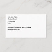 上品な車の金ゴールドカーの名刺 名刺 (裏面)