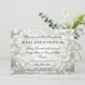 上品な輝きの結婚前祝賀会 招待状 (スタンド正面)