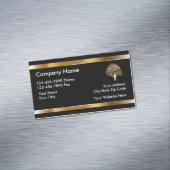 上品な造園ツリーデザイン マグネット名刺 (インサイチュ)