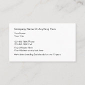 上品な造園ローンサービス 名刺 (裏面)