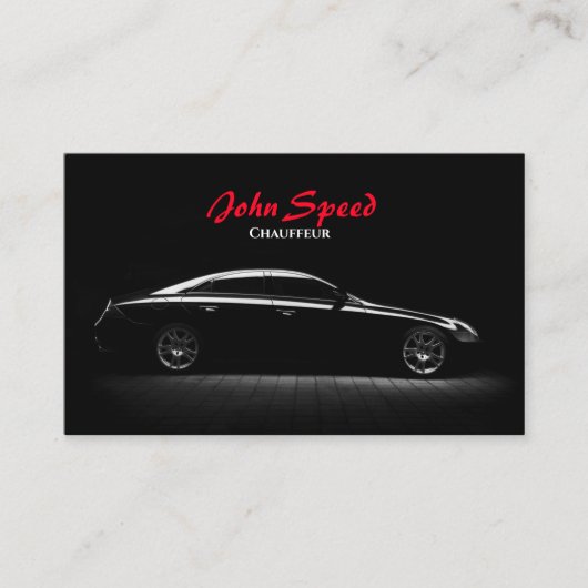 上品な運転手の名刺 名刺 (正面)