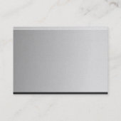 上品な金ゴールドの名札の名刺 名刺 (裏面)