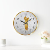 上品な金ゴールドアクリル製ウォールクロック ラージ壁時計 (ホーム)