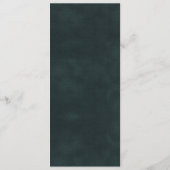 上品な金ゴールドエメラルドグリーンロータス結婚フローラ メニュー (裏面)