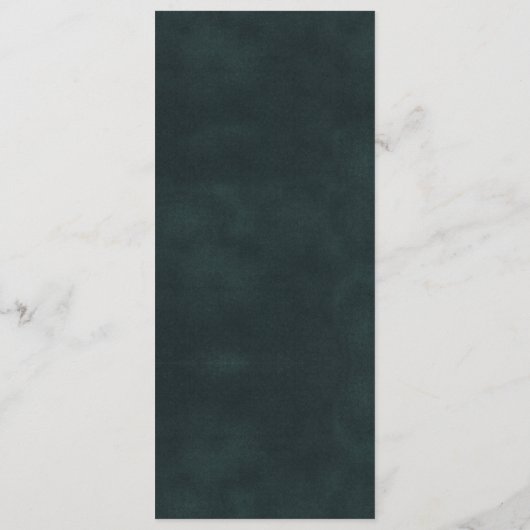 上品な金ゴールドエメラルドグリーンロータス結婚フローラ メニュー (裏面)