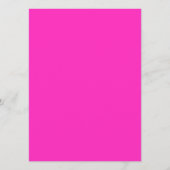 上品な金ゴールドグリッターとピンク – メニュー (裏面)