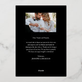 上品な金ゴールドスクリプト感謝してい写真You Foil Card 箔シーズンカード (裏面)