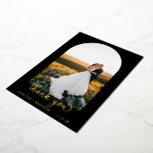 上品な金ゴールドスクリプト感謝してい写真You Foil Card 箔シーズンカード (回転した状態)