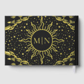 上品な金ゴールドタロット結婚カードズゲストブック ゲストブック (裏面)