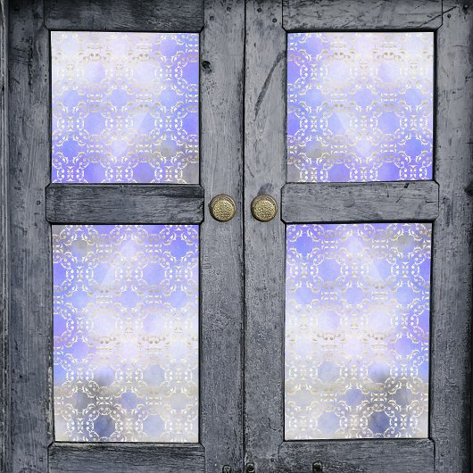 上品な金ゴールドダマスクの紫色の水色のデコページ 薄葉紙