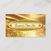 上品な金ゴールドトーンモダン名刺 名刺 (正面)